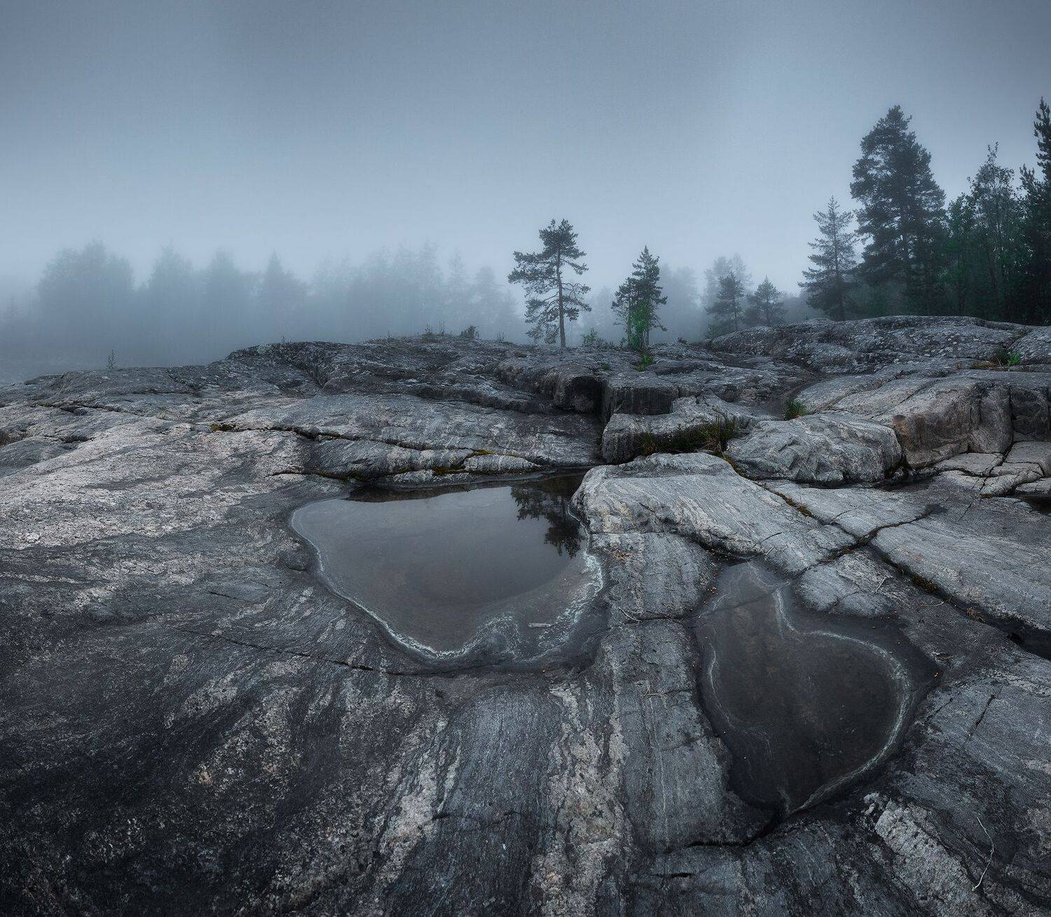 карелия, ладога, шхеры, туман, Марголин Алексей