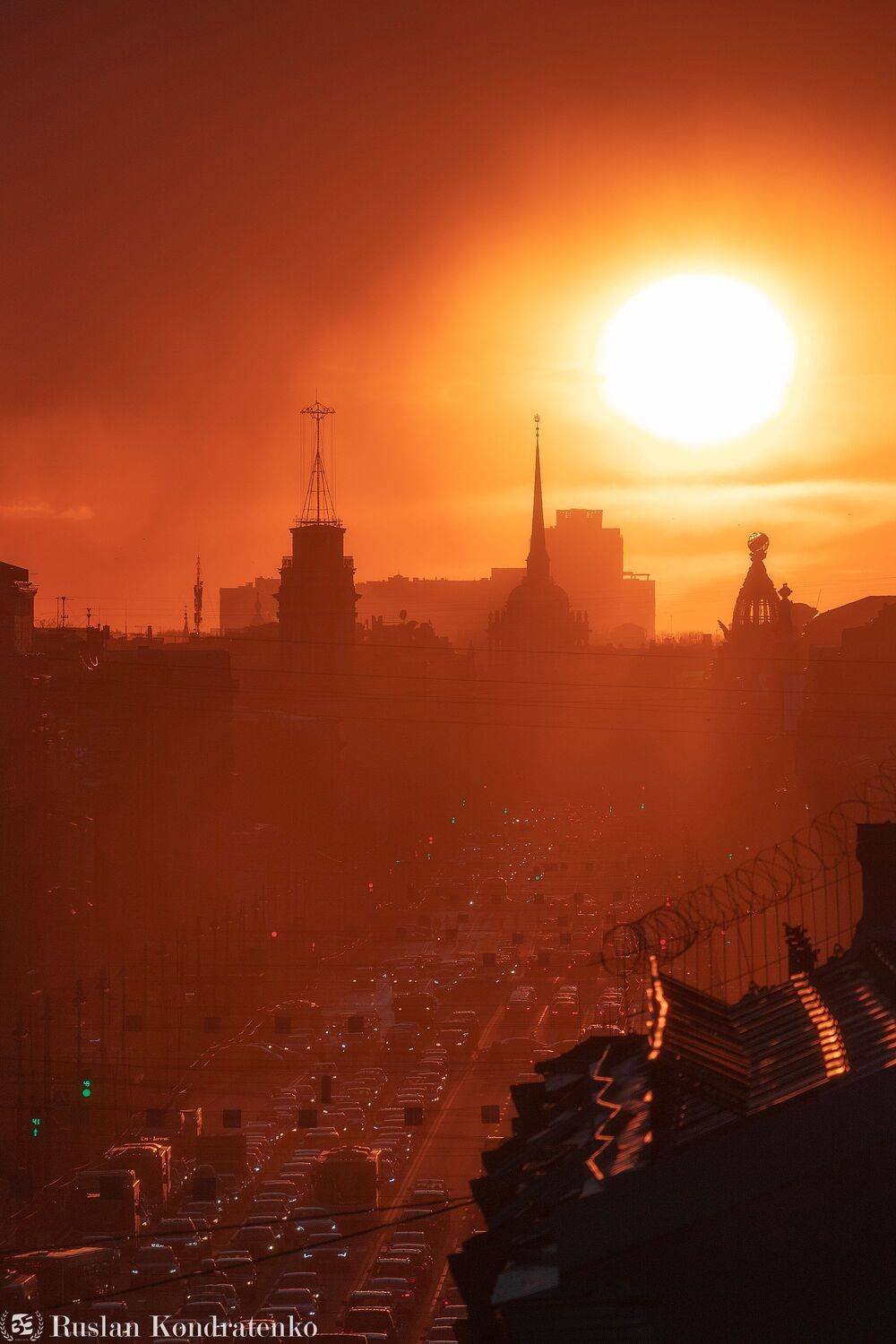 санкт-петербург, закат, невский проспект, прострел, Кондратенко Руслан