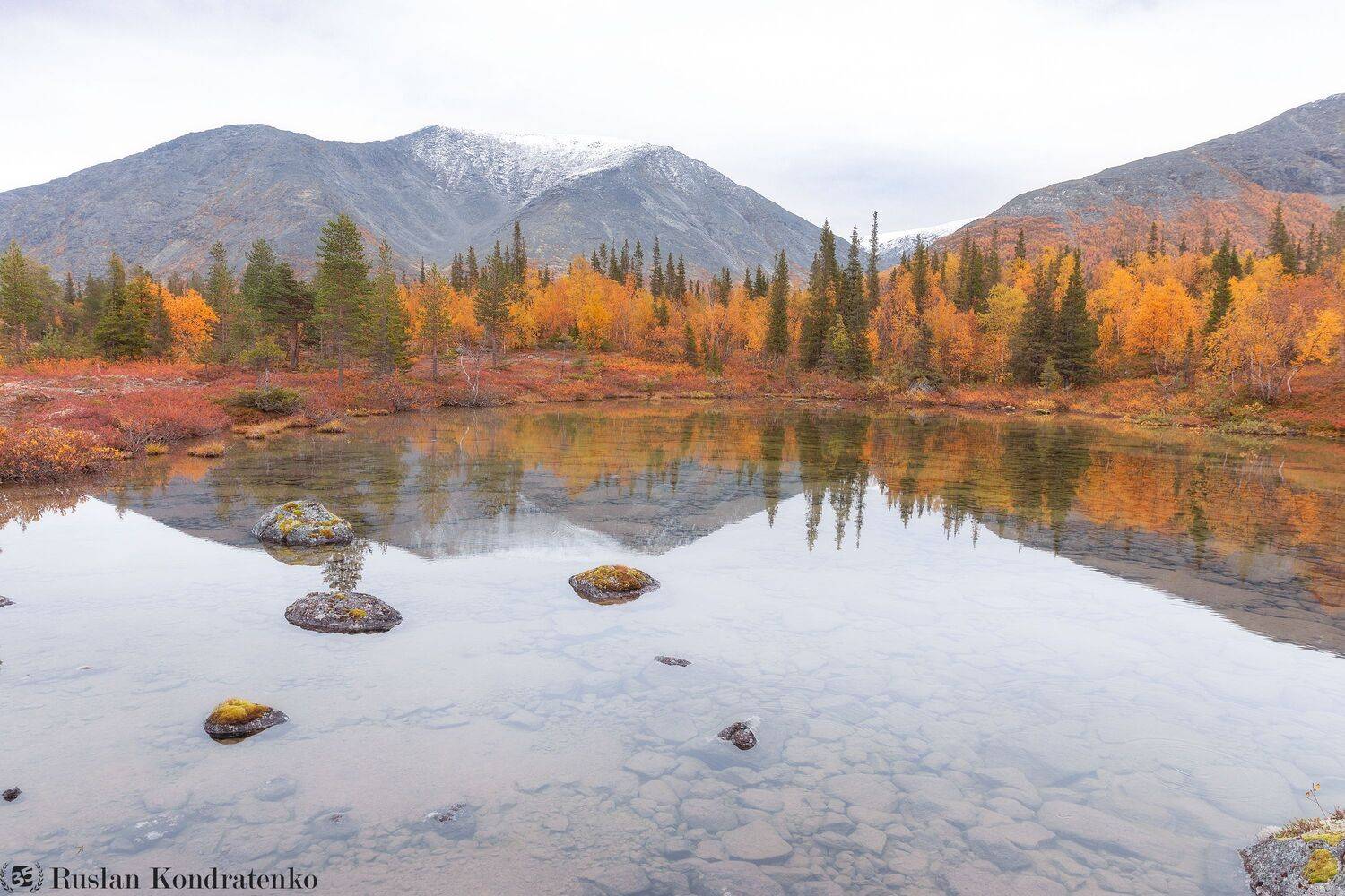 хибины, кольский полуостров, осень, полигональные озера, Кондратенко Руслан
