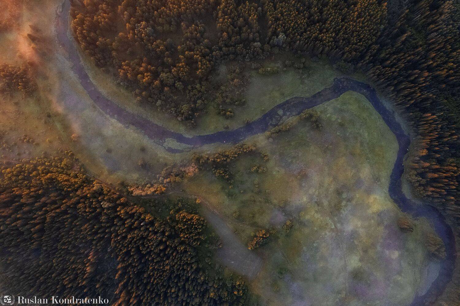 ленинградская область, рассвет, закат, лемовжа, topdown, аэрофотография, аэрофото, Кондратенко Руслан