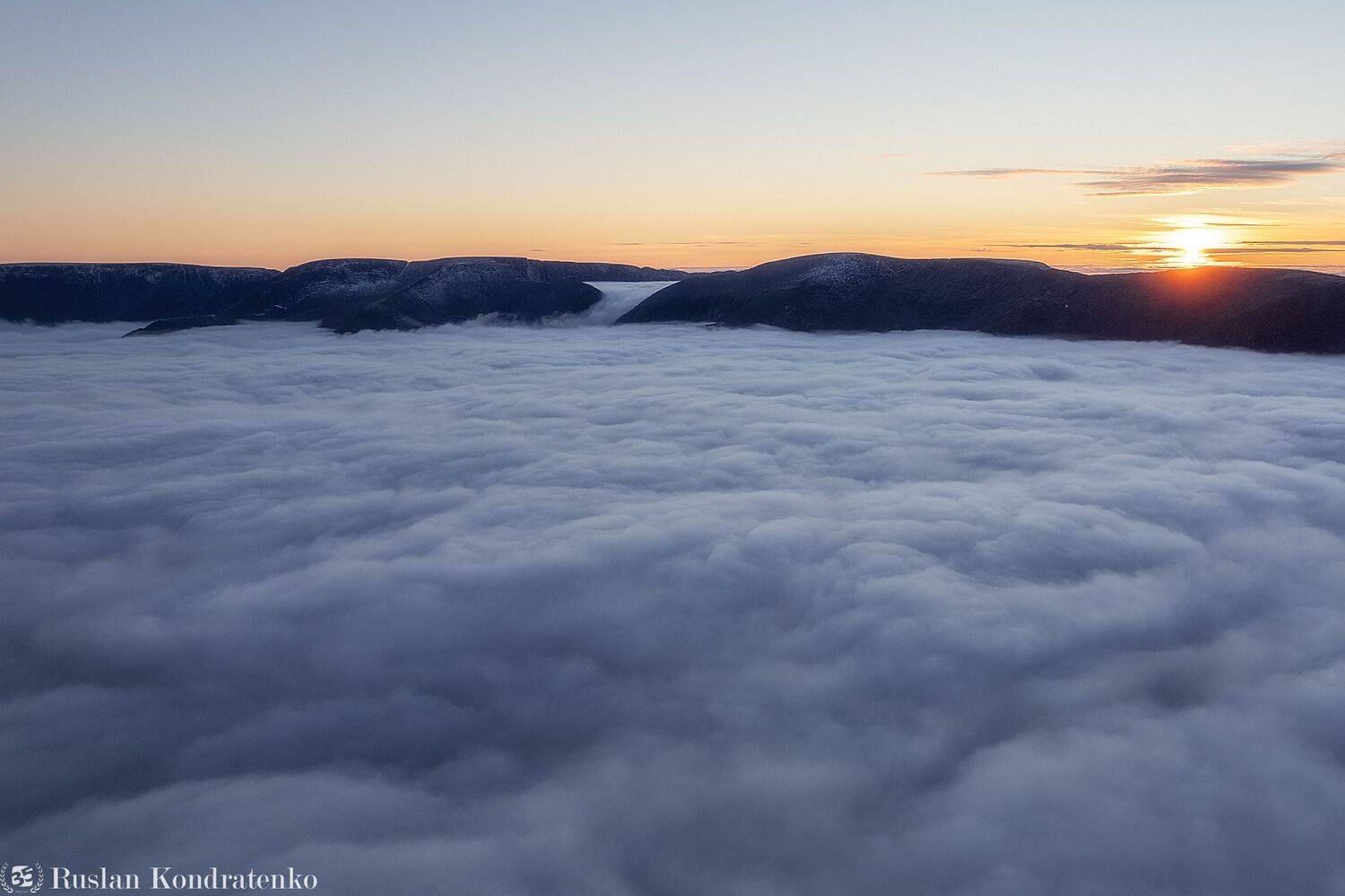 хибины, осень, озеро, кольский полуостров, горы, кольский, облака, аэрофото, аэрофотография, Кондратенко Руслан