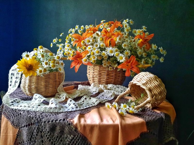 Про ромашки и лилии. фото превью