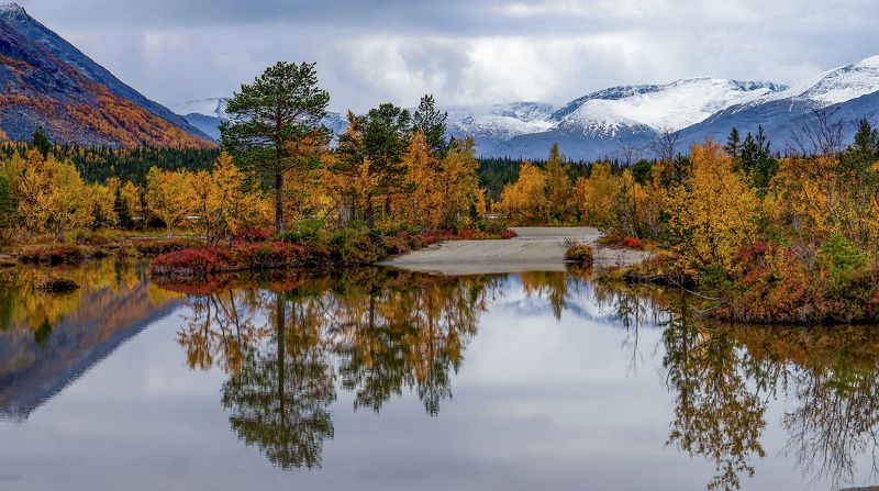 осень,хибины,кольский,панорама Осень в Хибинах фото превью