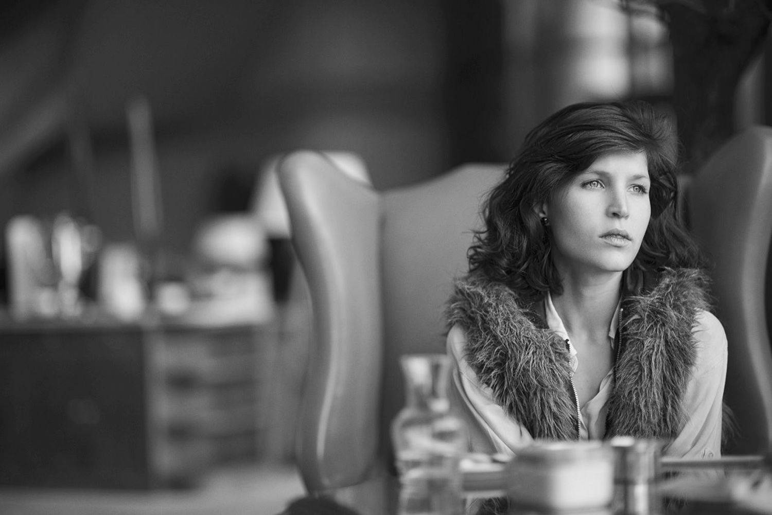 woman bw luxury portrait, Andres Canepa