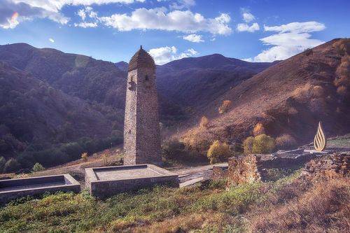 По Чеченской республике, аул Хайбах