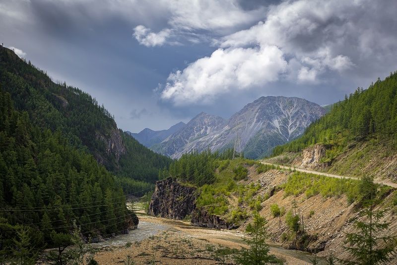иркут, саяны, бурятия Иркут в ущелье фото превью