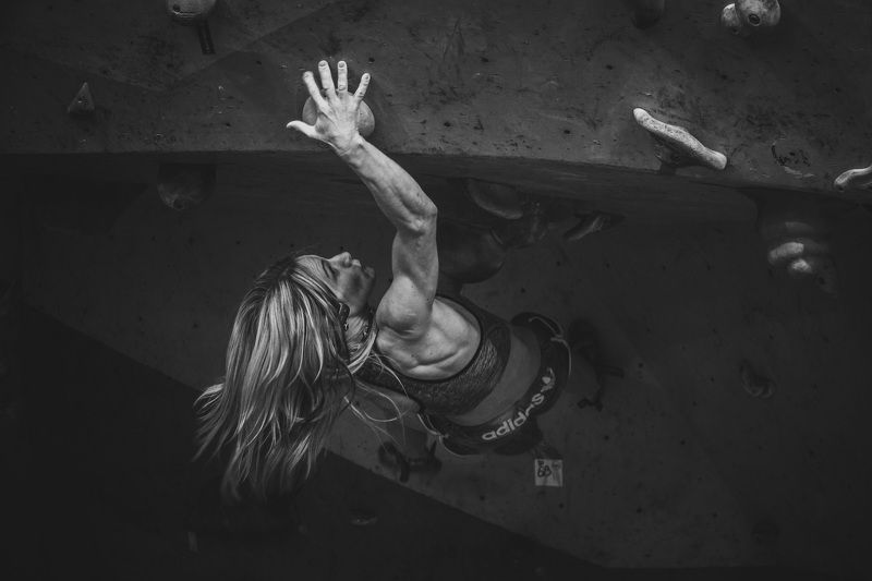 скалолазание, спорт, чб *** фото превью