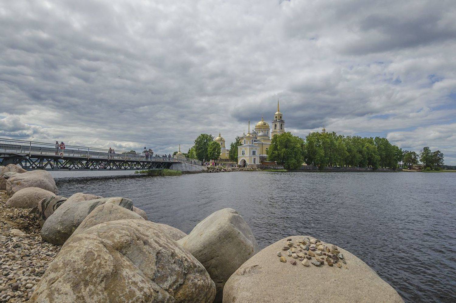 облачно, озеро селигер, нило - столобенская пустынь, Михаил Агеев