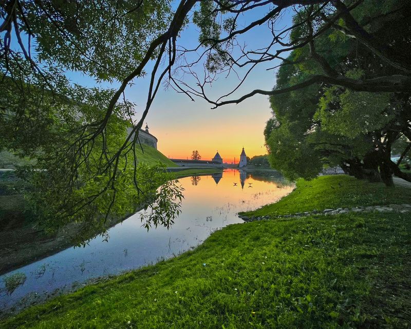 Псковский закат фото превью