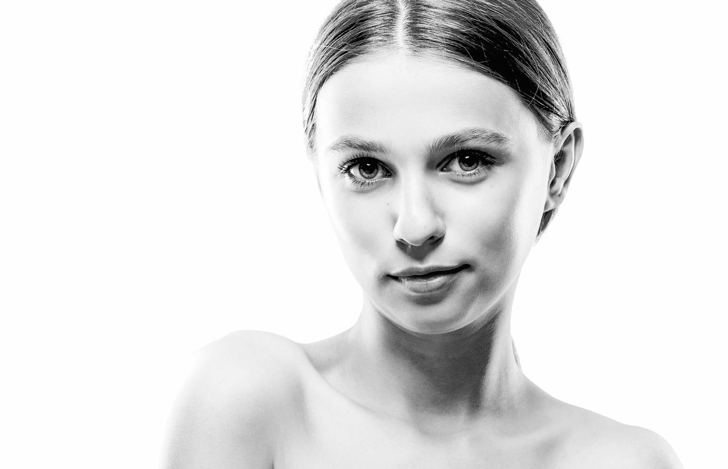 девушка, портрет, ч/б, взгляд, глаза, Дёгтев Евгений