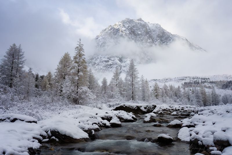 altay, autumn, october, cold, mountains, landscape *** фото превью