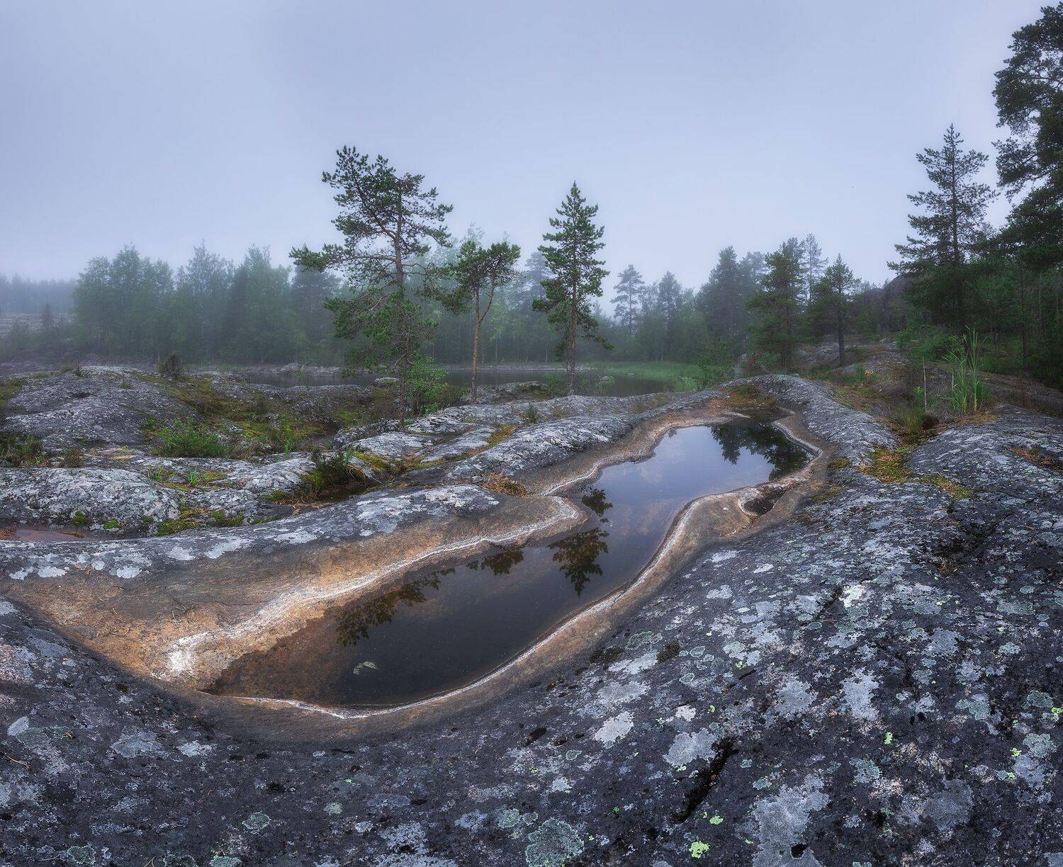 ладога, карелия, шхеры, туман, Марголин Алексей