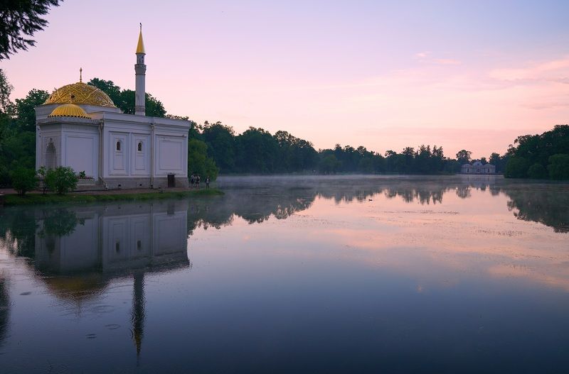 evening, park, pond, summer, sky, sunset, landscape After the rain фото превью