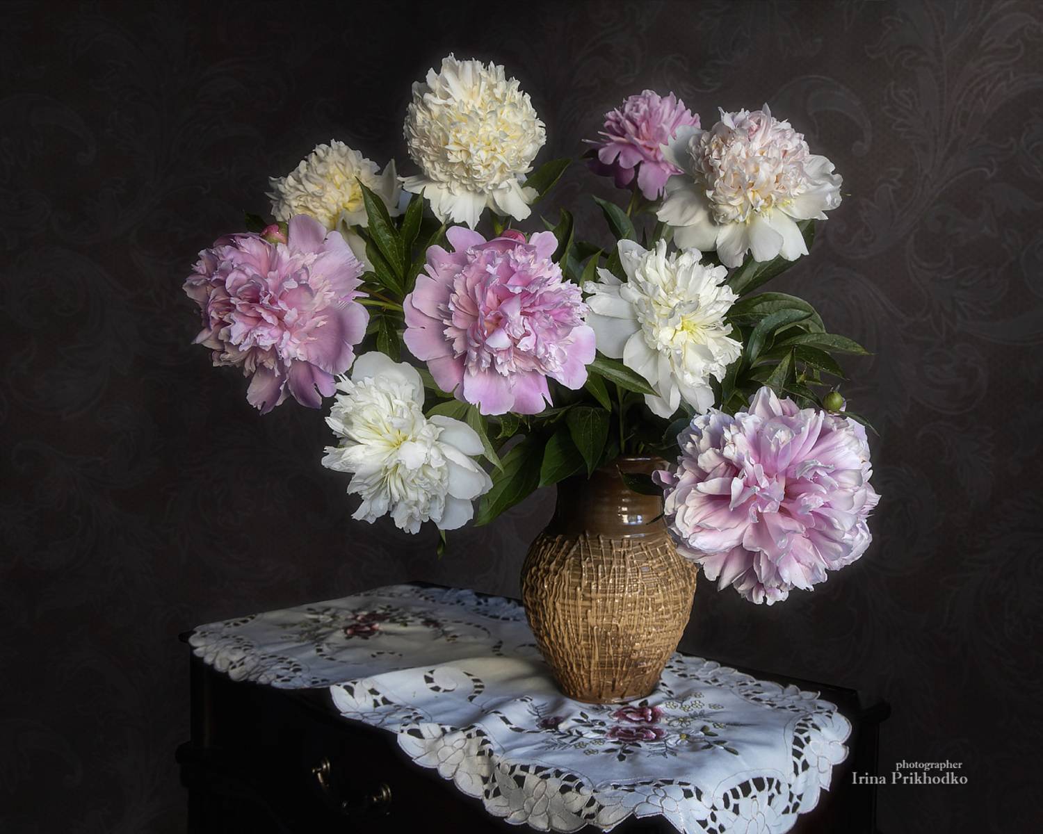 натюрморт, цветы, букеты, пионы, Приходько Ирина