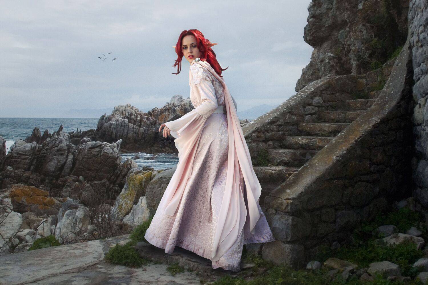 эльфийка, океан, Sergii Vidov