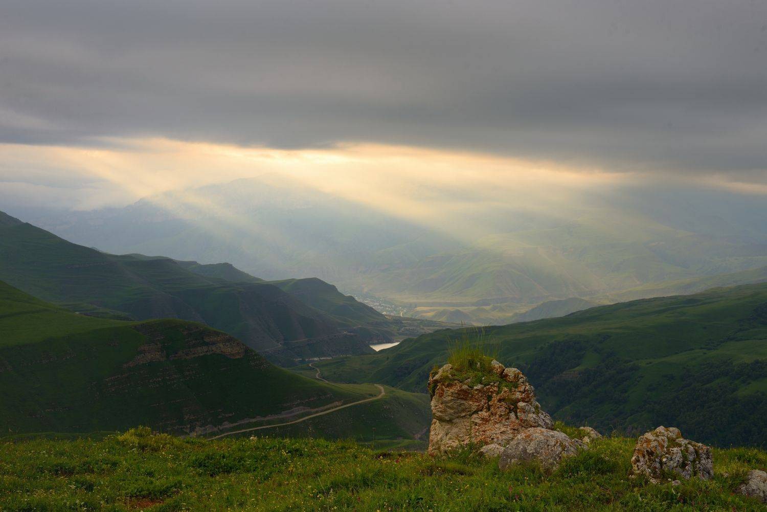 горы лето кавказ рассвет, Александр Жарников
