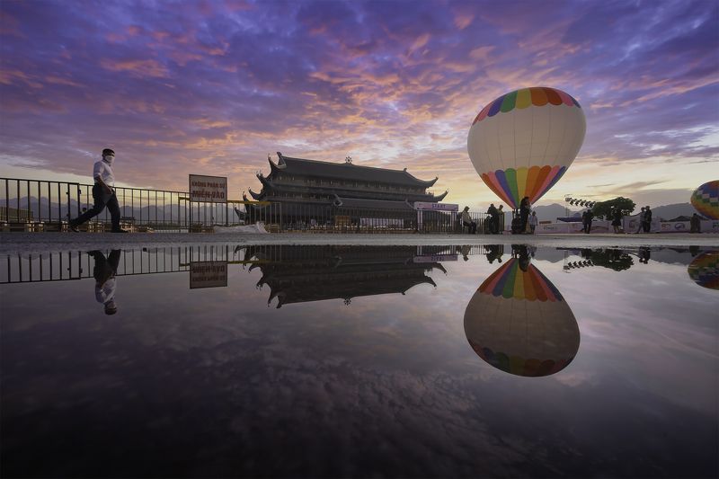 Vietnam Hoàng hôn chùa Tam Chúc фото превью