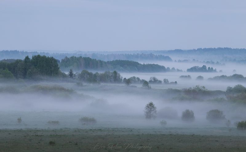пейзаж, природа, кологрив Майский туман окутал кологривские просторы. фото превью