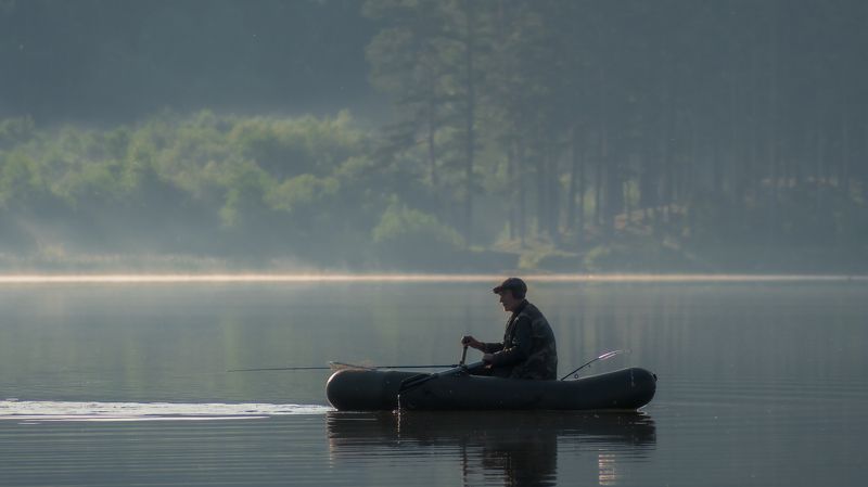 На рыбалке фото превью