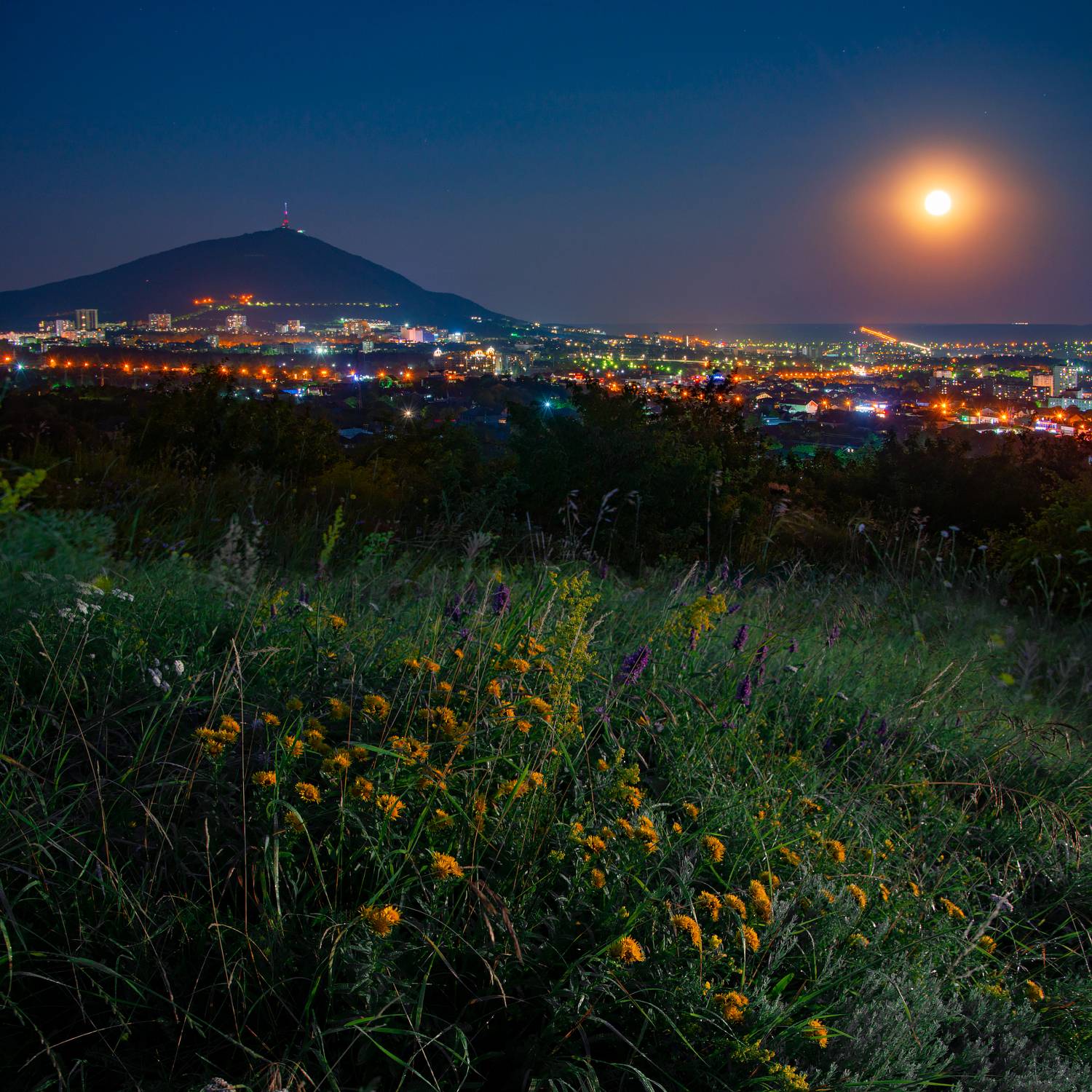 пятигорск, кмв,суперлуние,город,пейзаж,лето,кмв, Елена Брежицкая