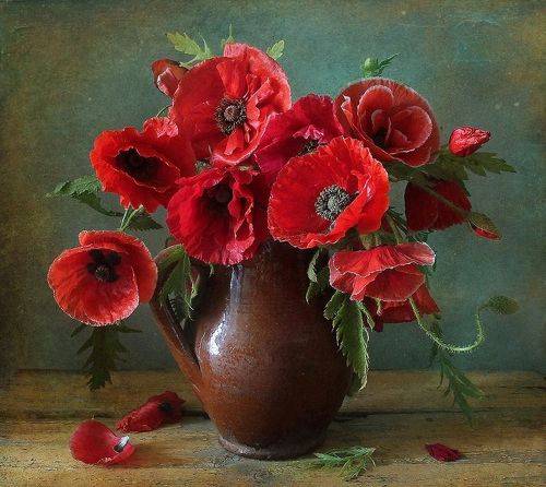 Букет из нежной ткани лепестков...