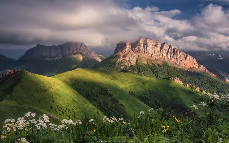 ачешбоки, чертовы ворота, кавказ У вечерних Ачешбоков фото превью
