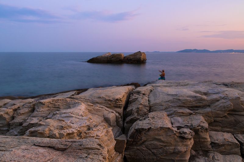 старик, море, пейзаж, закат, old man, fisherman, sea, sunset, landscape Старик и море фото превью