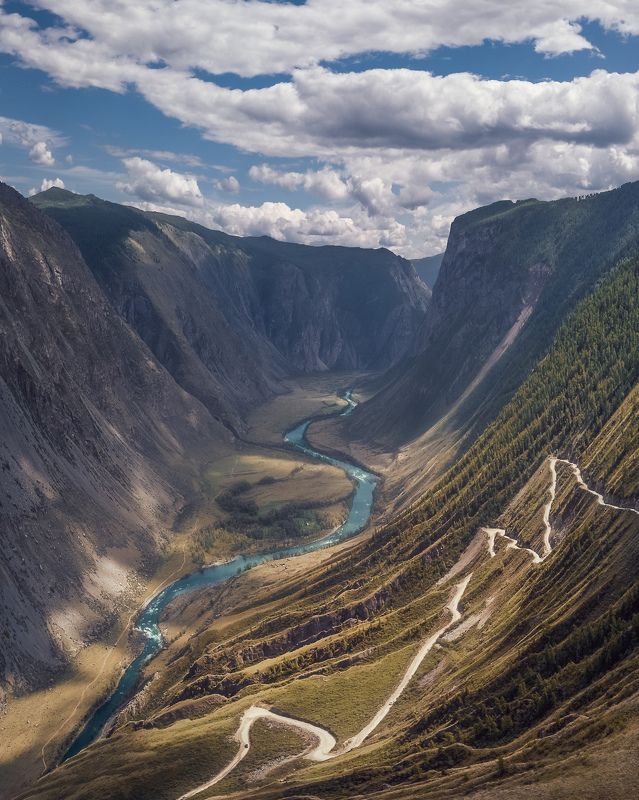Долина Чулышман. Перевал Кату-Ярык…  Chulyshman valley.  Katu-Yaryk Pass… фото превью
