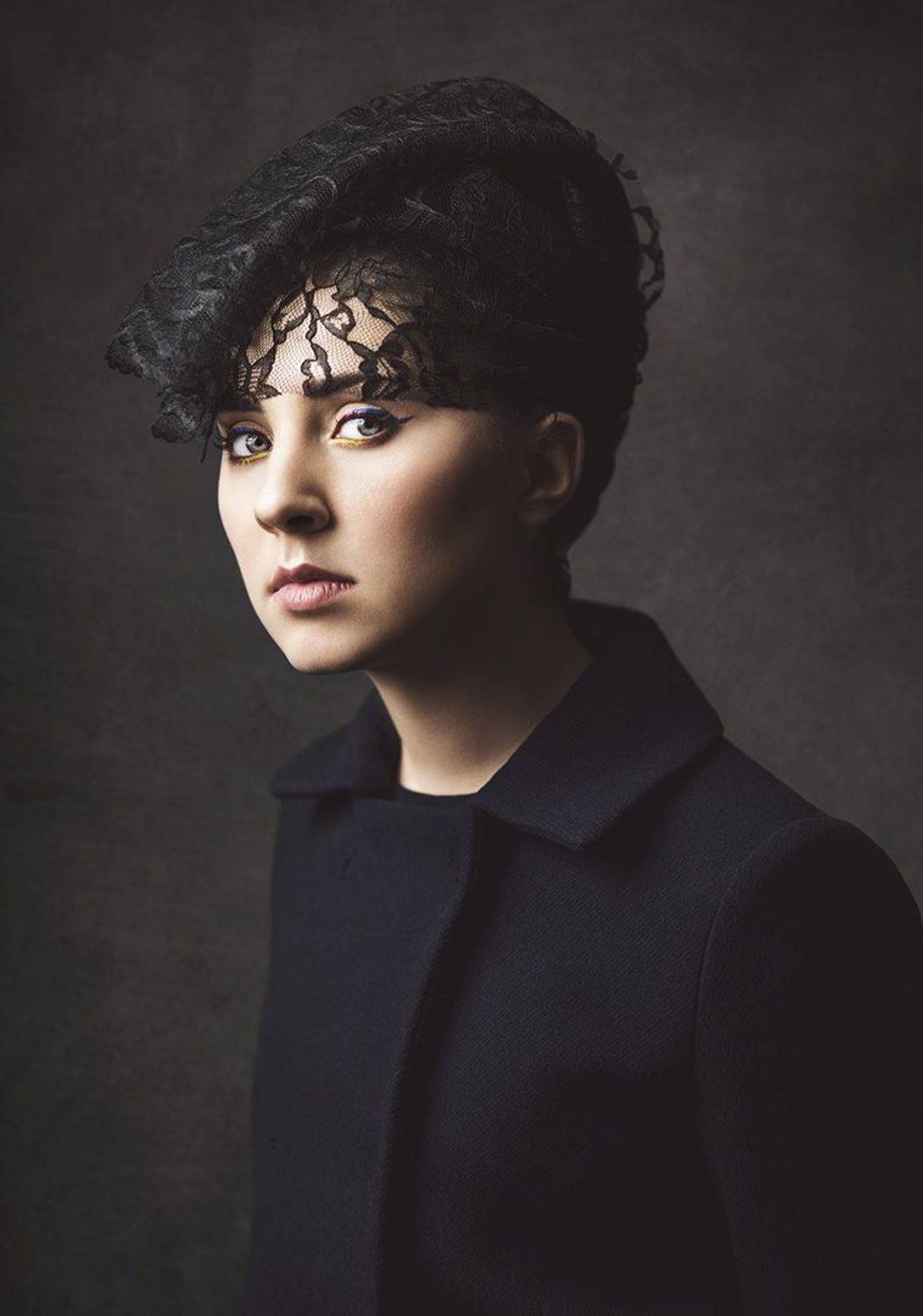 woman beauty BW portrait, Canepa Andres