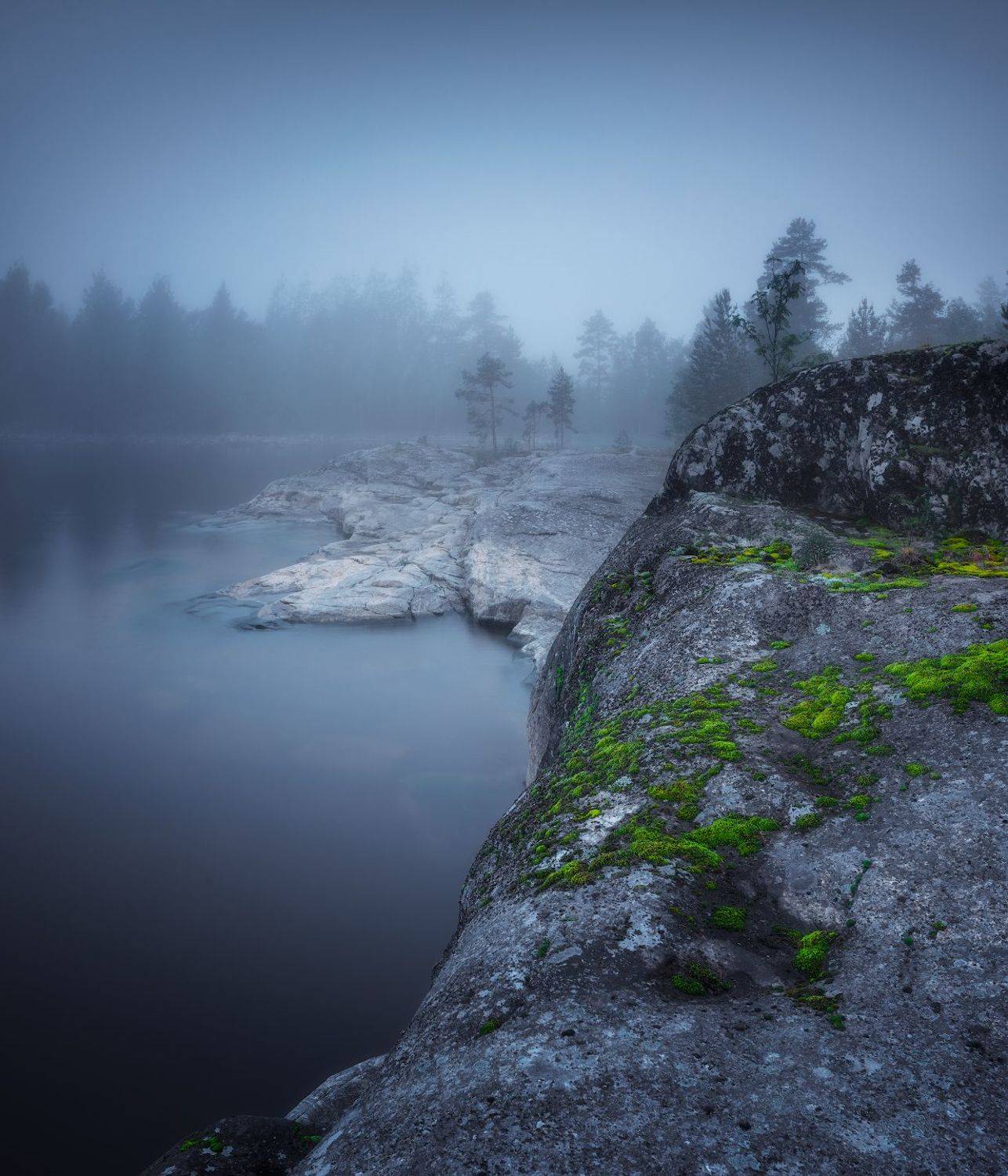 ладога, карелия, шхеры, туман, Марголин Алексей