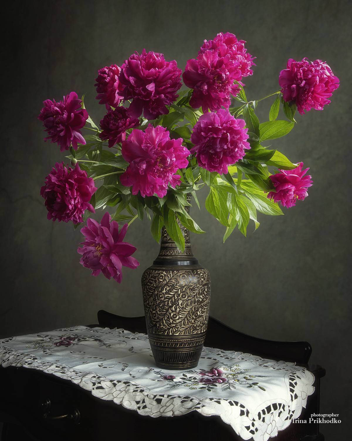 натюрморт, цветы, букеты, пионы, Приходько Ирина