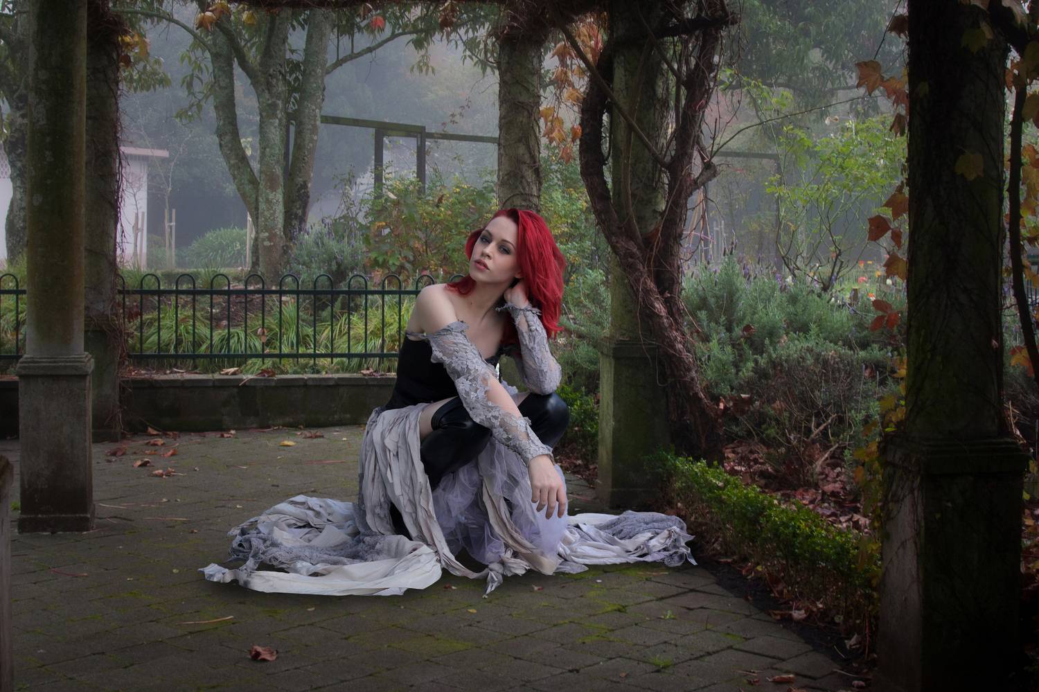 девушка, беседка, Sergii Vidov