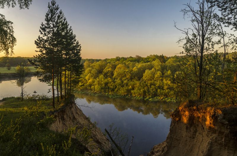 вечер пейзаж путешествия Вечерний свет фото превью