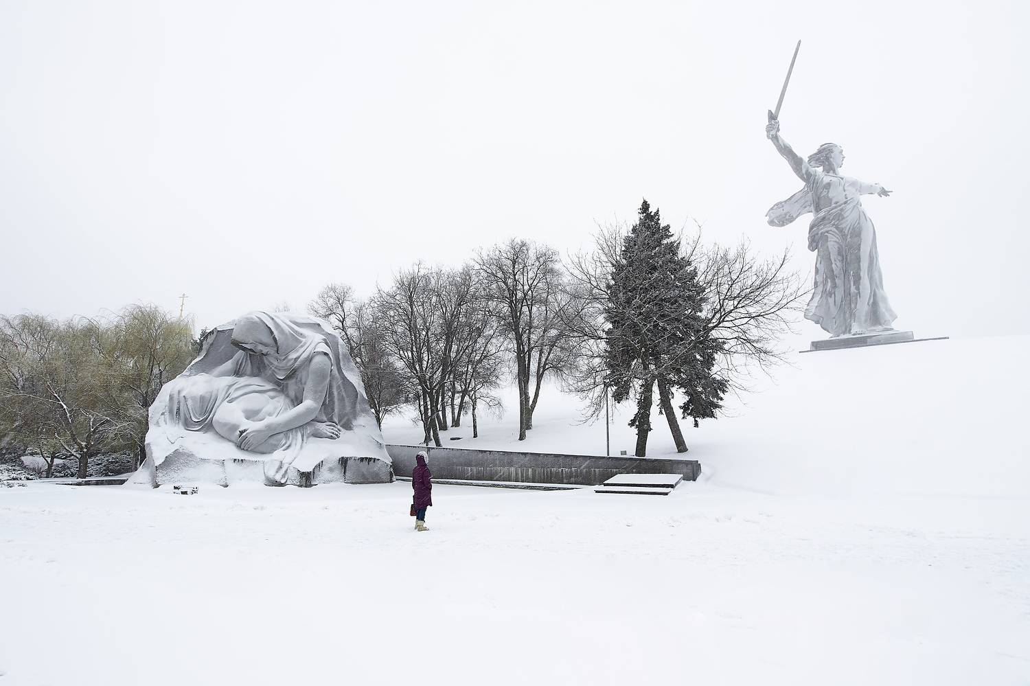 mamaev kurgan, volgograd, russia, snow, winter, , Сторчилов Павел