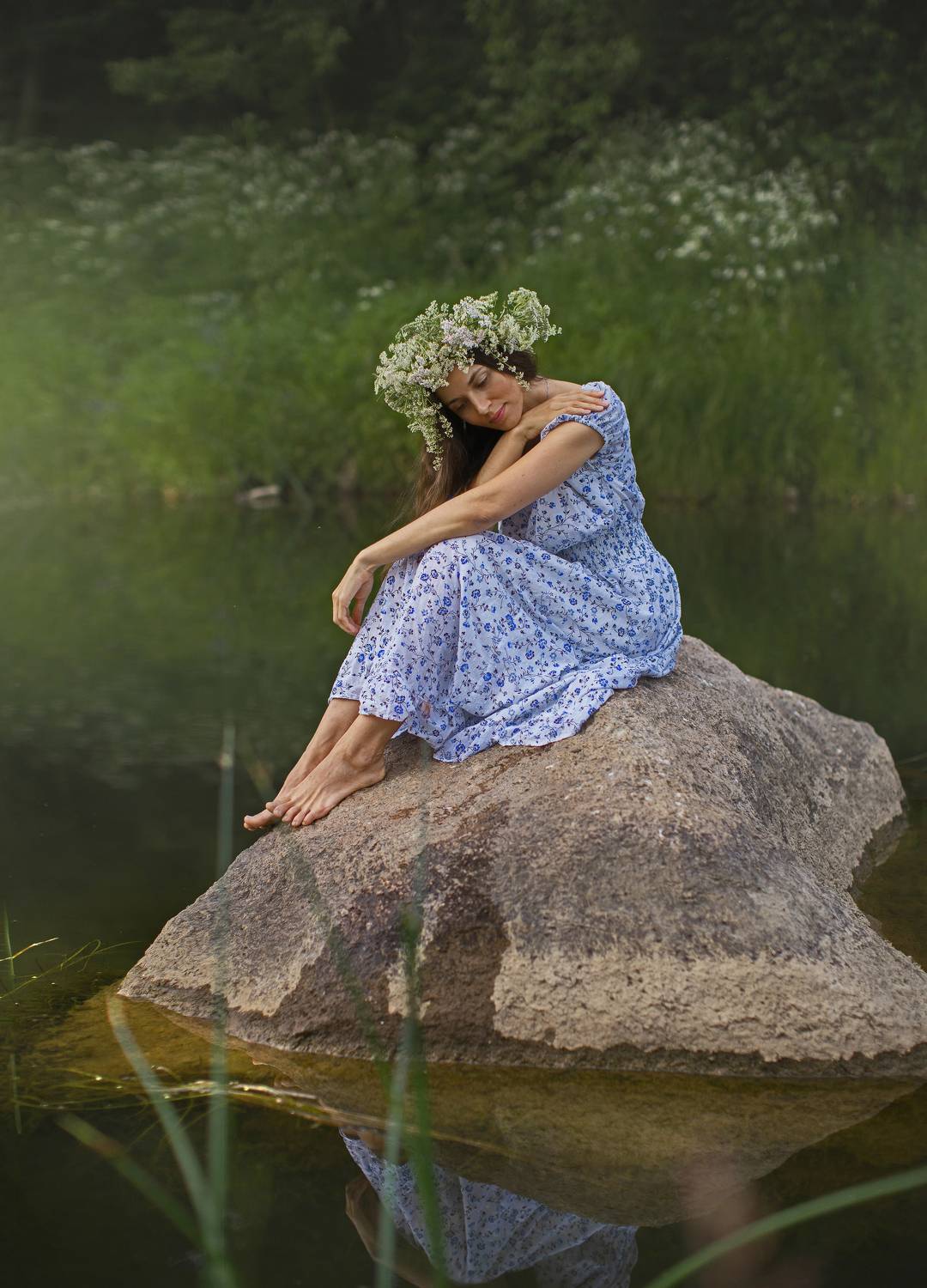 река девушка красота любовь природа искусство фотография покой радость лодка облака вода небо, Шепелева Татьяна