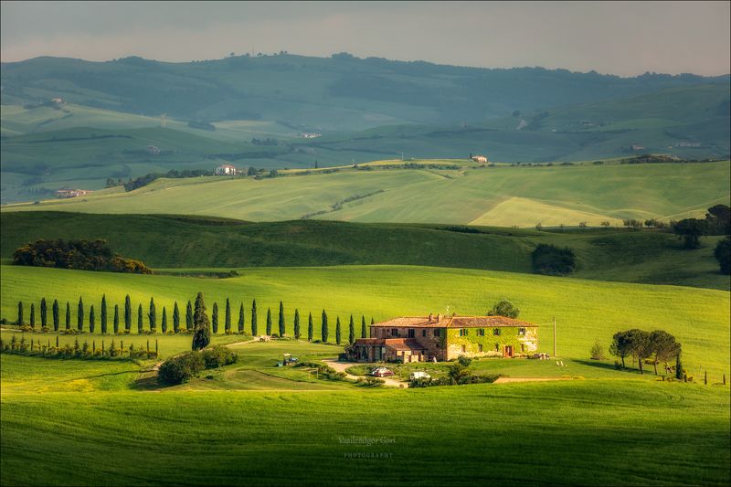 italysan quirico d\\\\\\\'orcia,italia,тоскана,pienza,кипарисы,toscana,весна,tuscany,cipressi,belvedere,пьенца, У ФАЗЕНДЫ фото превью