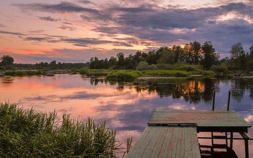 Июльский вечер на Вуоксе.