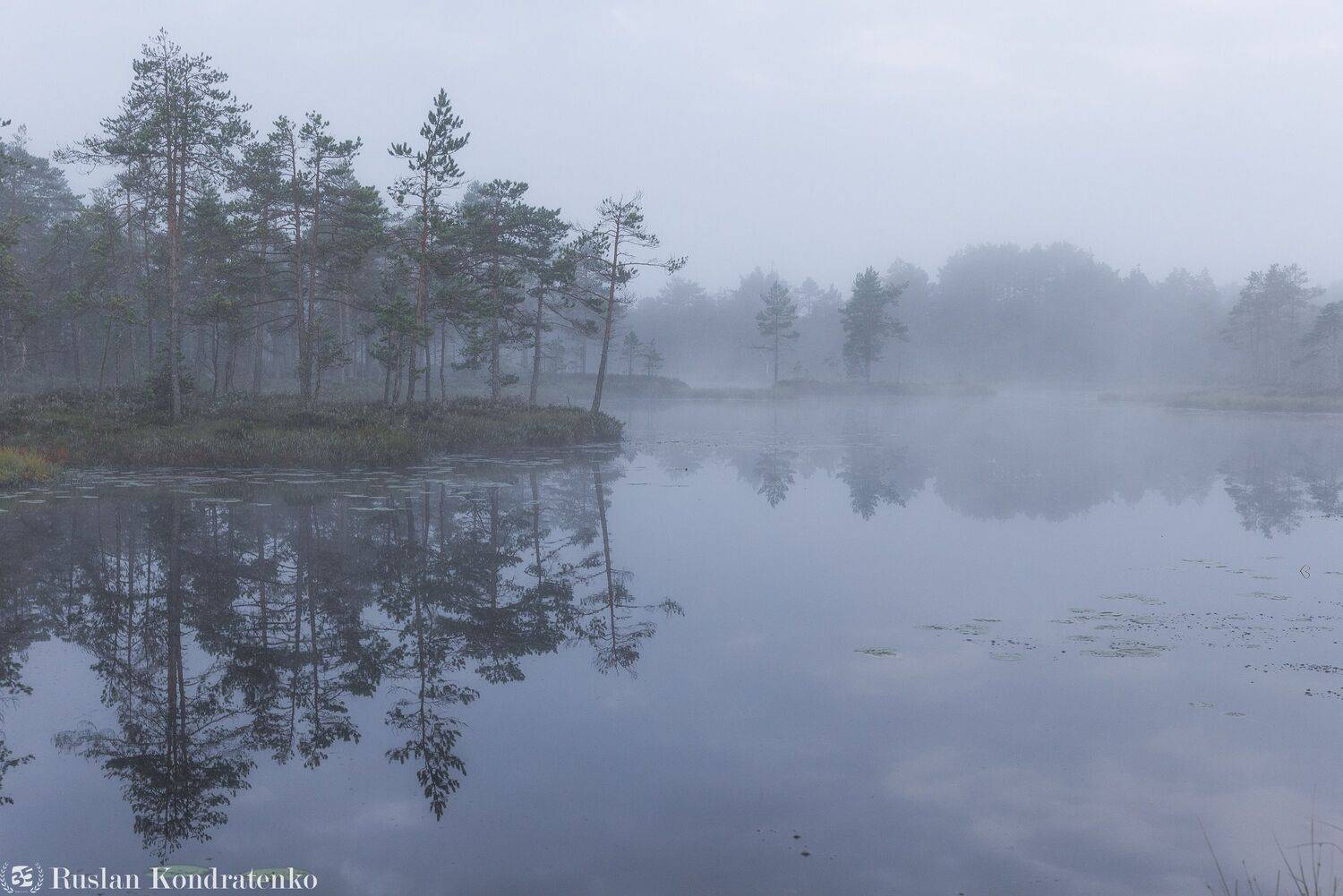 ленинградская область, озеро, рассвет, закат, рыбачье озеро, туман, Кондратенко Руслан