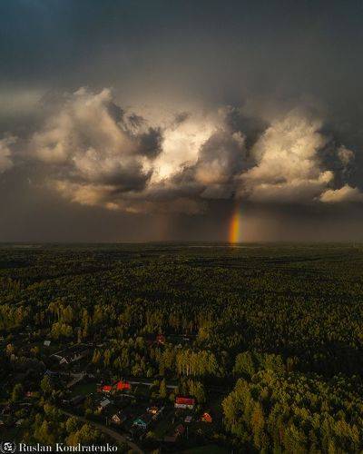 Над деревней Введенское