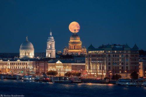 Восход Луны с моста Бетанкура
