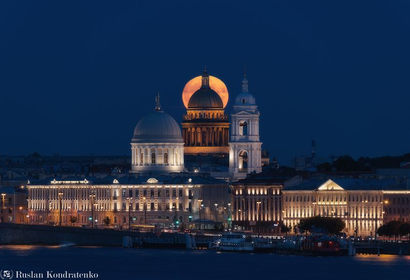 Восход Луны с моста Бетанкура фото превью