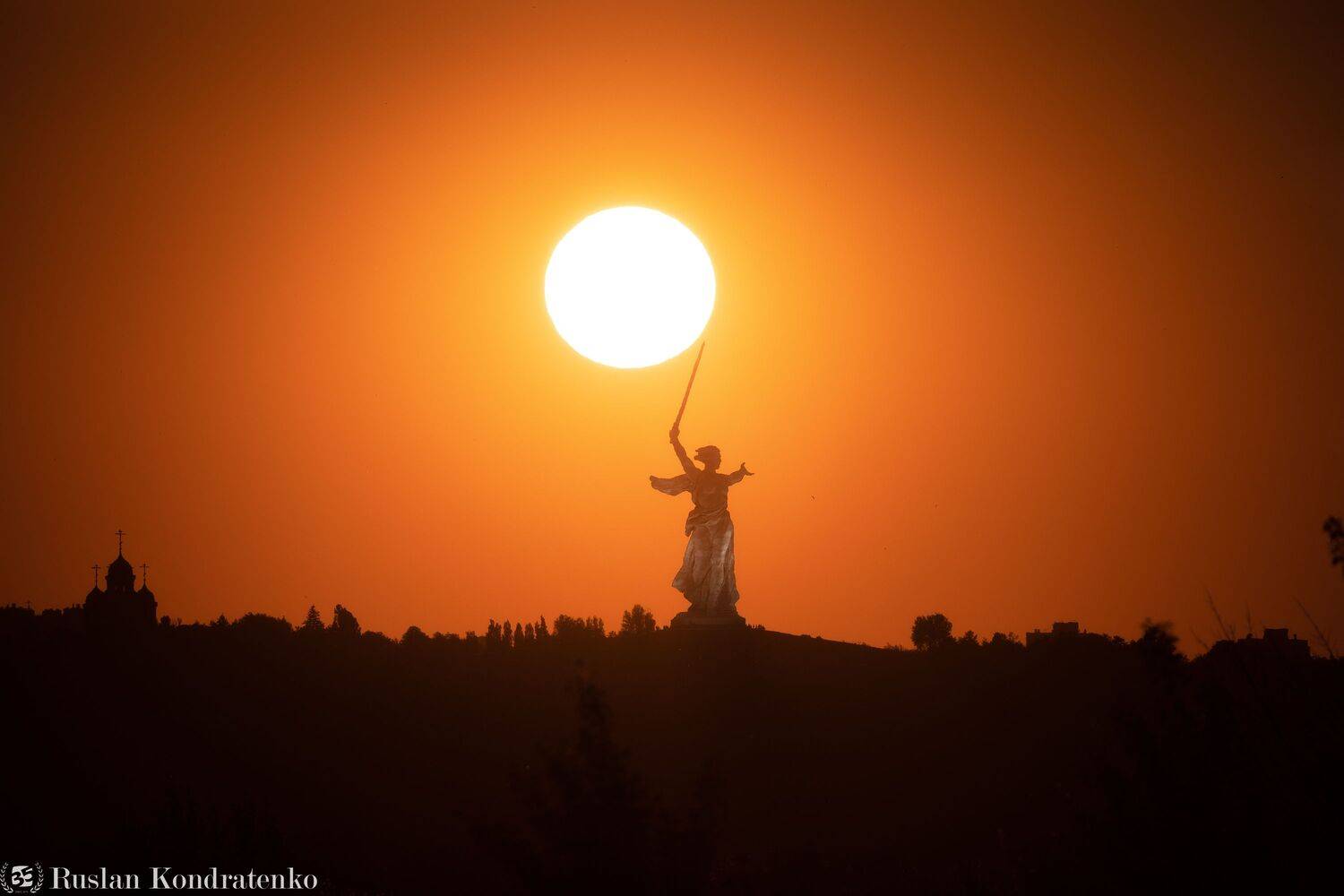 волгоград, родина-мать, прострел, композитная фотография, time blending, Кондратенко Руслан