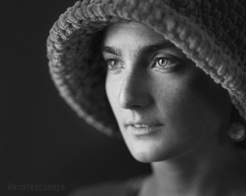 BW blackandwhite, face woman Camila фото превью