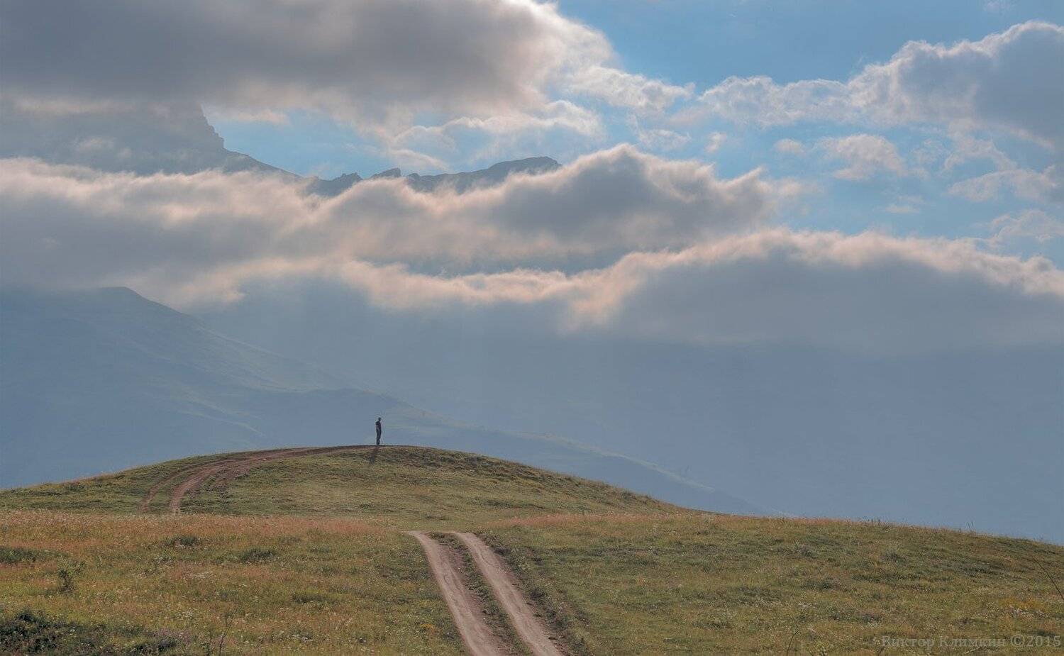 Алания, Горы, Дорога, Кавказ, Облака, Осетия, Виктор Климкин