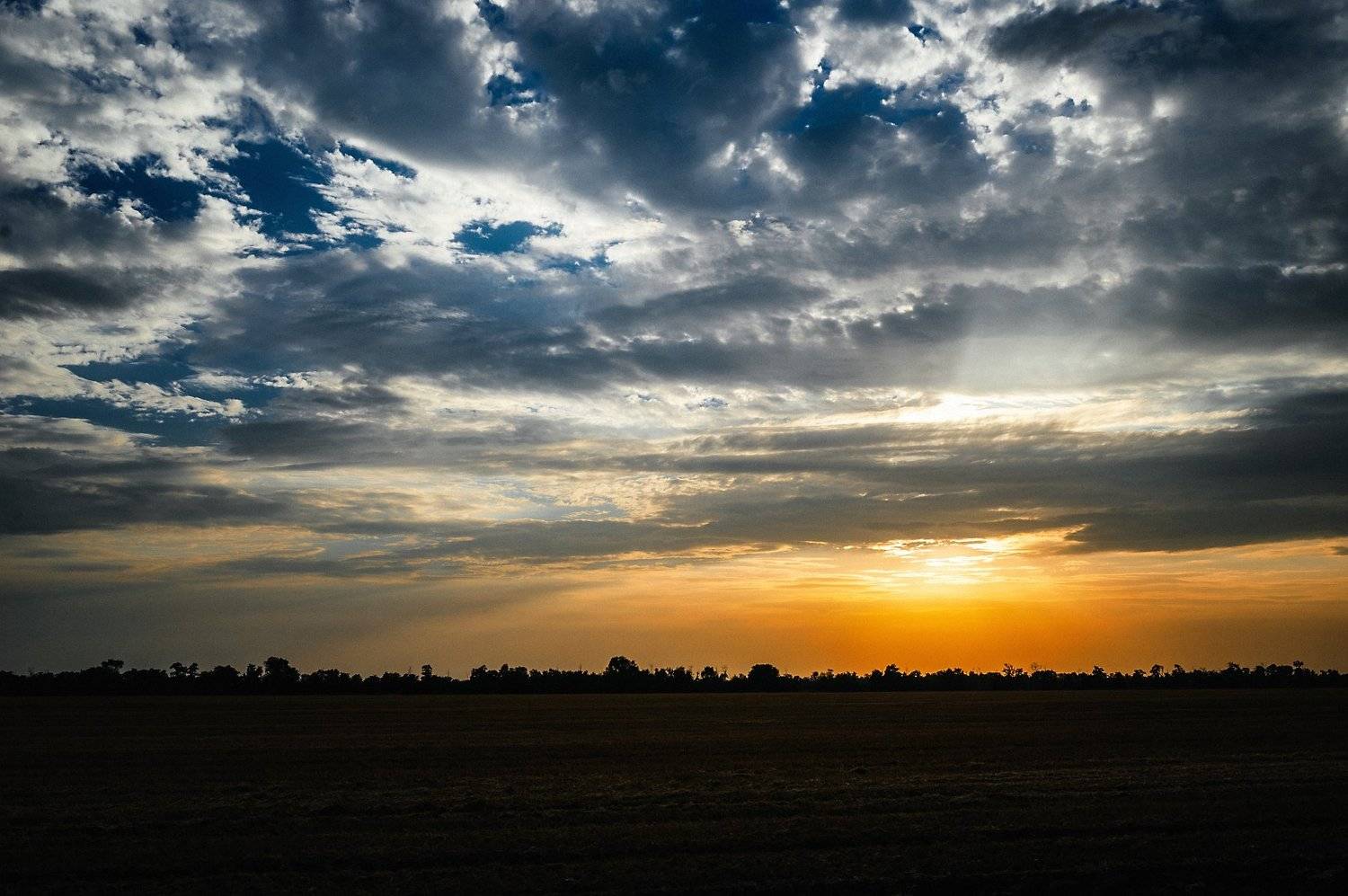 Color, Landscape, Nikon, Sun, Sunset, Андрей Лободин