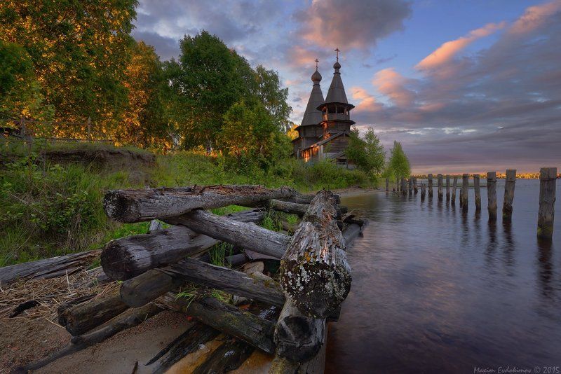 Чёлмужи. Церковь Богоявления Господня фото превью