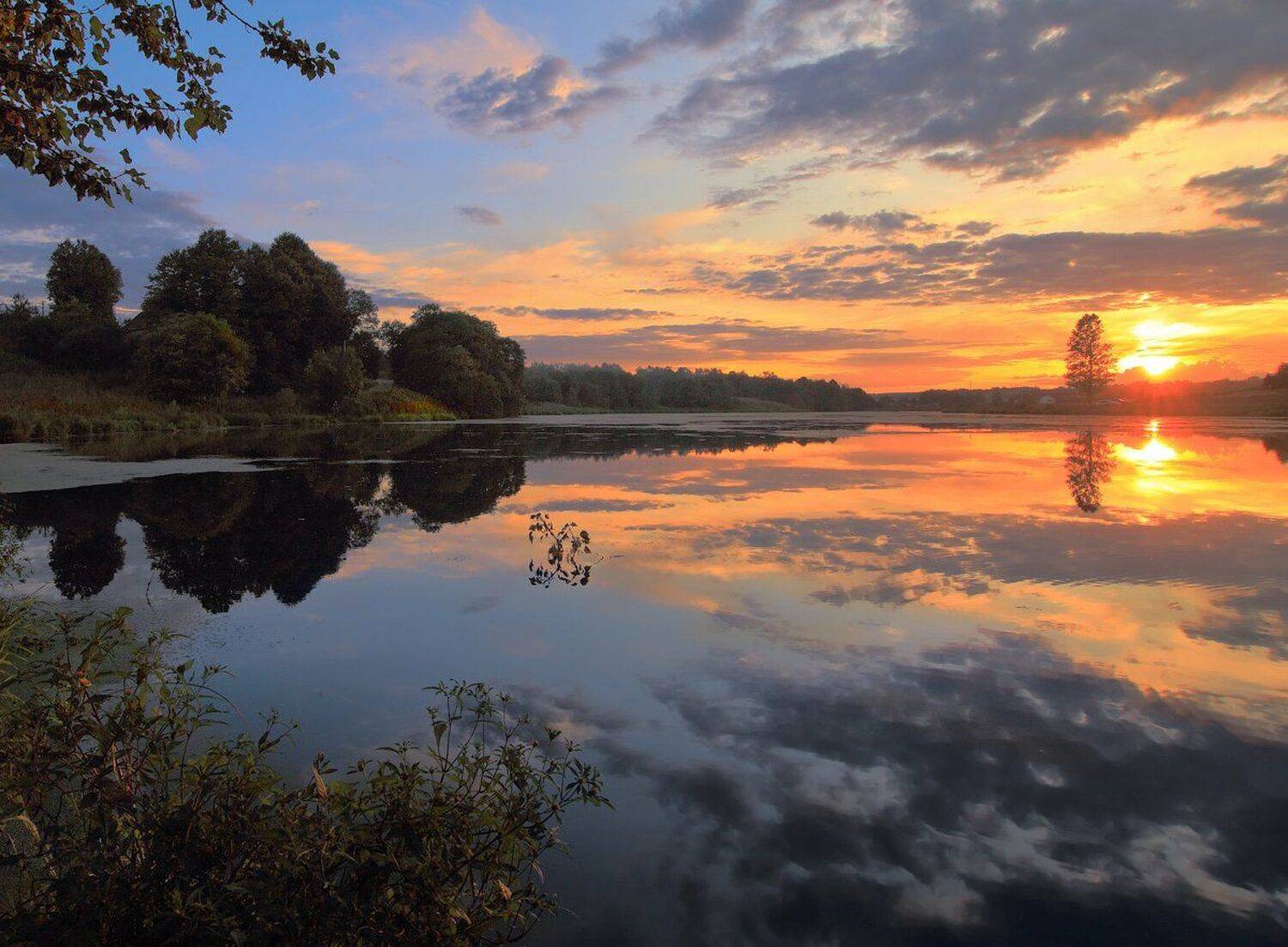 Вечер, Закат, Лето, Солнце, Виктор Климкин