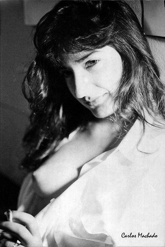 Black & white, glamour, nude, portrait, Pause for a cigar  фото превью