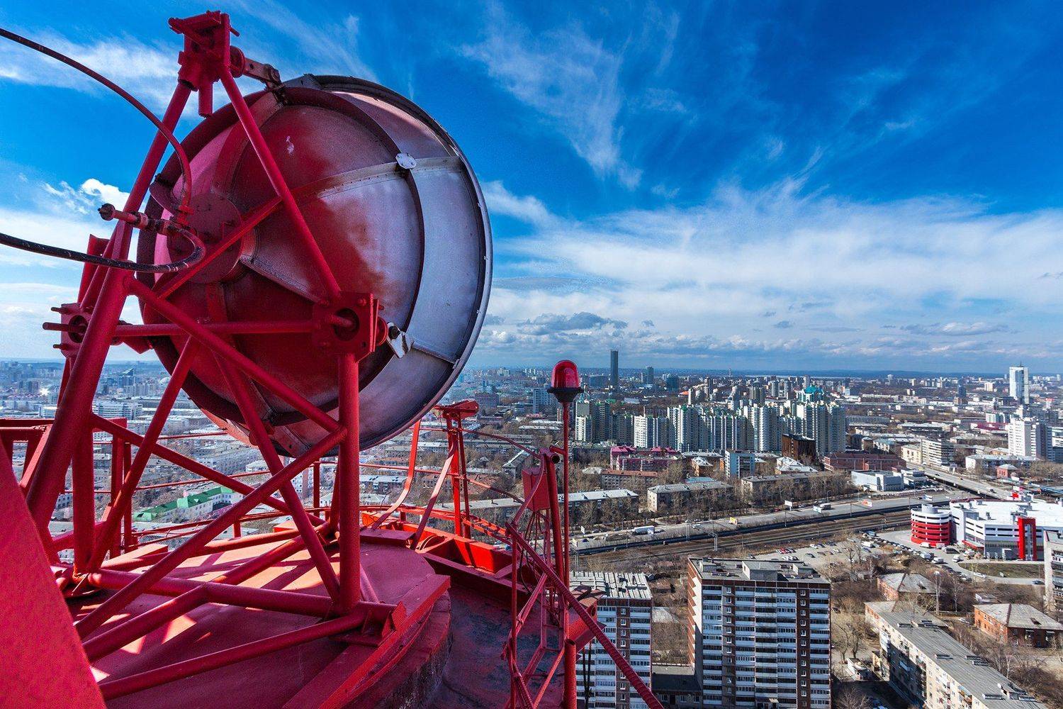 высота, город, Екатеринбург, Россия, небо, башня, радио, связь, Илья Гостюхин