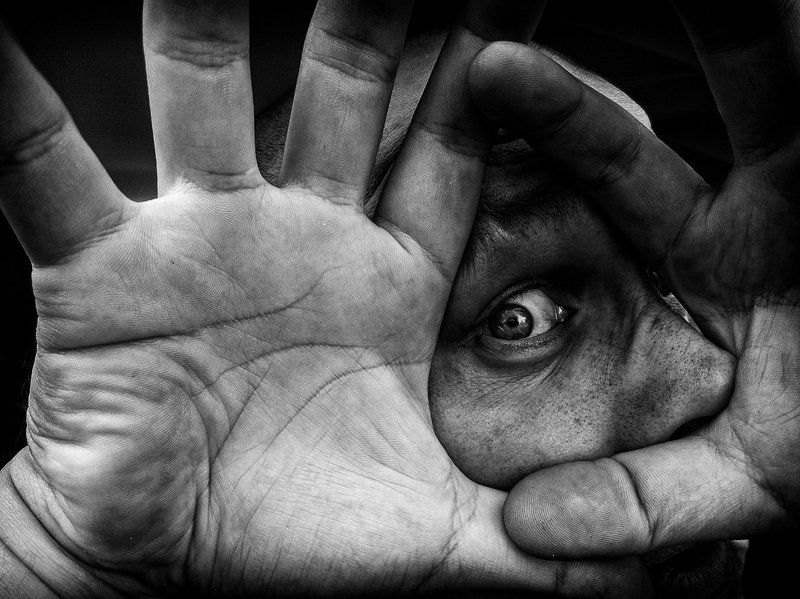 Black & white, Creature, Cyklop, Darkness, Eye, Light, Man, Portrait, Shadow Cyklop фото превью